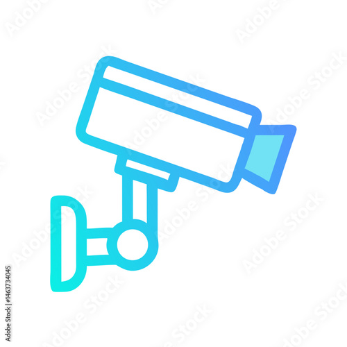 Surveillance Camera Icon Representing Border Monitoring and Security Surveillance