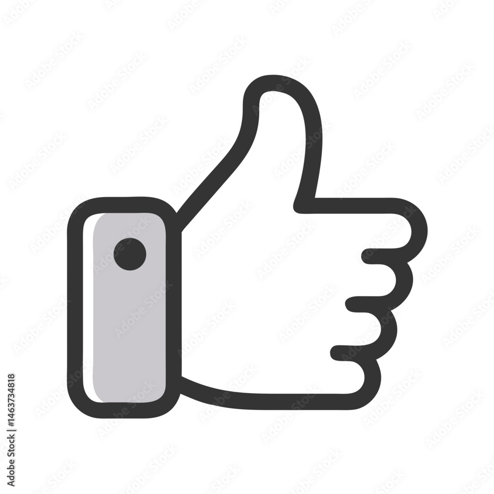 Thumbs Up Symbol Icon Representing Approval or User Satisfaction Thumbs Up Symbol Icon Representing Approval or User Satisfaction