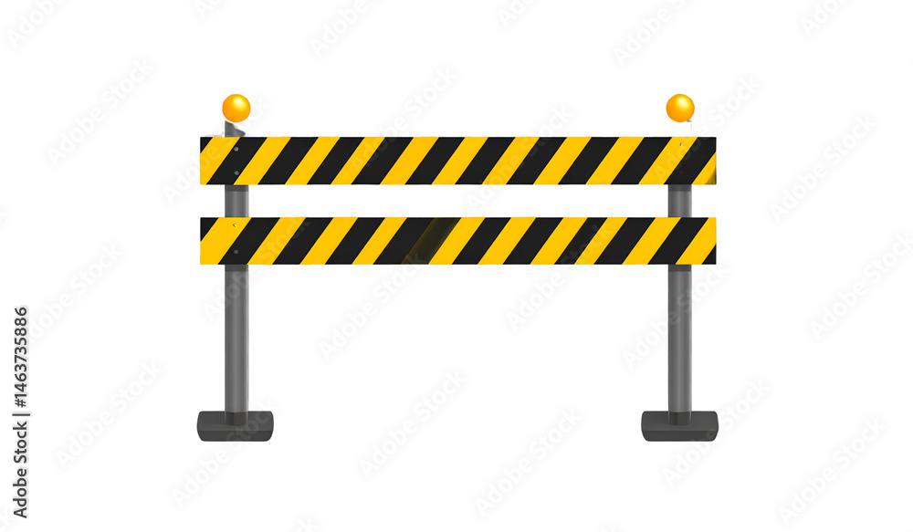 A simple vector illustration of a traffic barrier, isolated on a transparent background png A simple vector illustration of a traffic barrier, isolated on a transparent background png