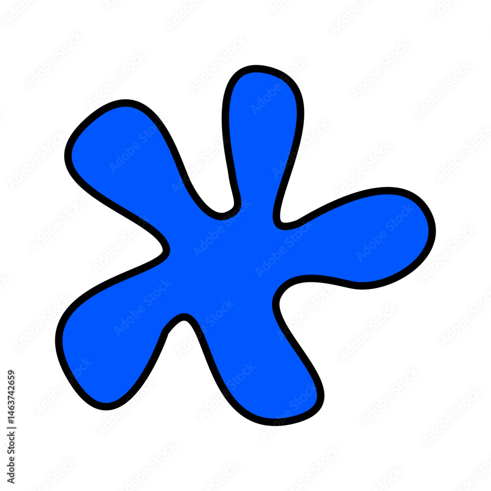 Blue Splash Shape Blue Splash Shape