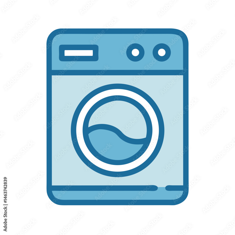 Washing Machine Icon Representing Laundry Appliance and Garment Cleaning Washing Machine Icon Representing Laundry Appliance and Garment Cleaning