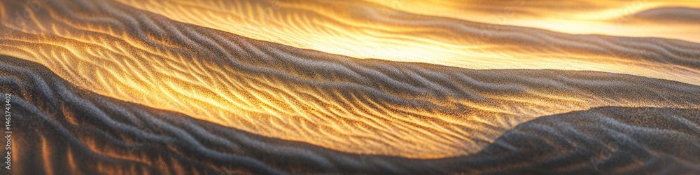 Fototapeta premium Abstract desert landscape with warm colors and textured ridges