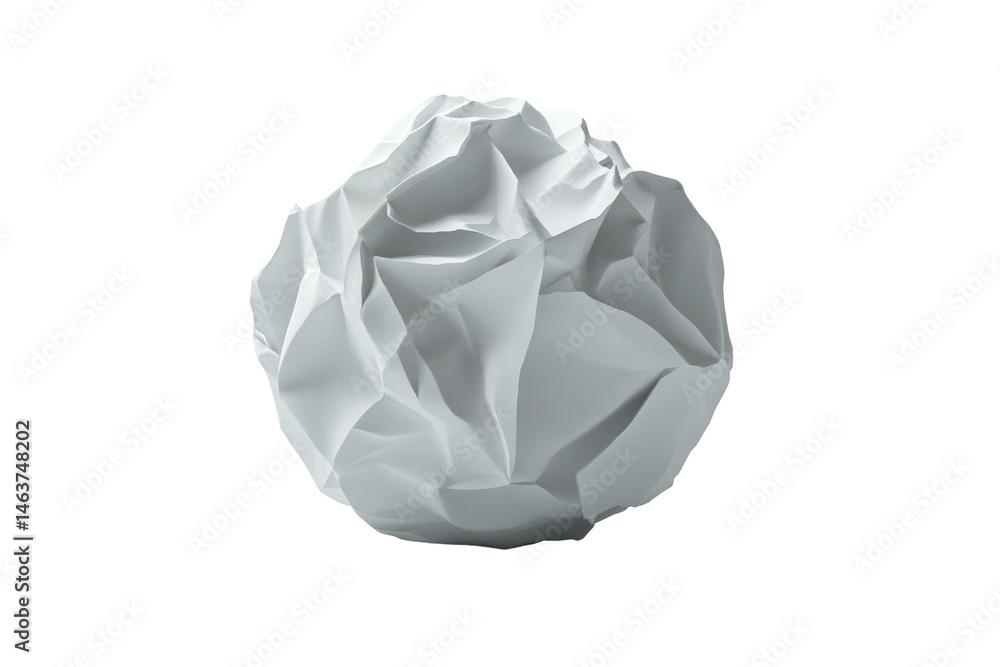 Obraz premium Crumpled Paper Sphere