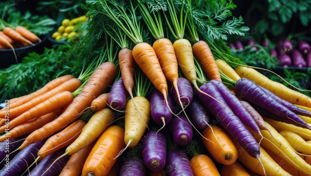 Colorful Fresh Organic Garden Produce