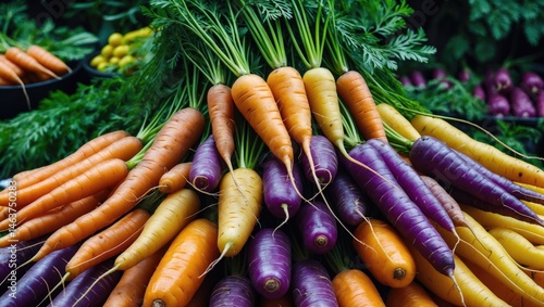 Obraz na płótnie Colorful Fresh Organic Garden Produce w salonie