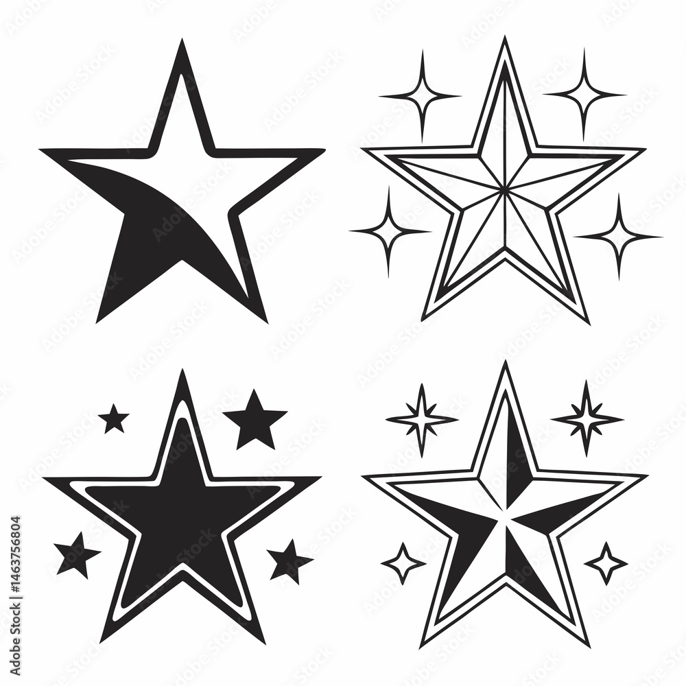 Fototapeta premium set of stars