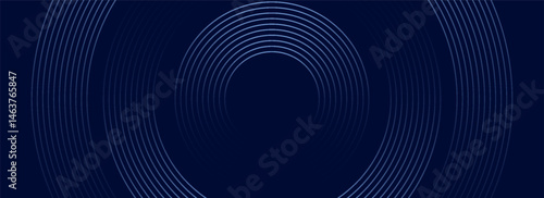 abstract dark blue background with circles. Vector Eps10