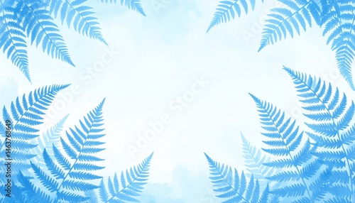 Serene nature scene with ferns lush environment digital background tranquil atmosphere artistic viewpoint