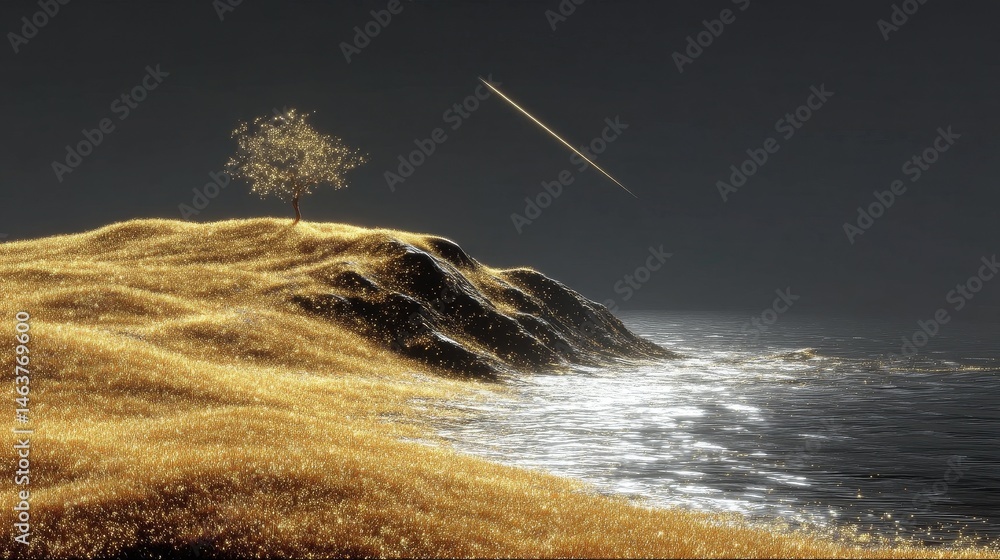 A mysterious star wanderer journeys across a cosmic landscape, surrounded by stars, galaxies, and celestial bodies, exploring the vastness of space with a sense of adventure and wonder.