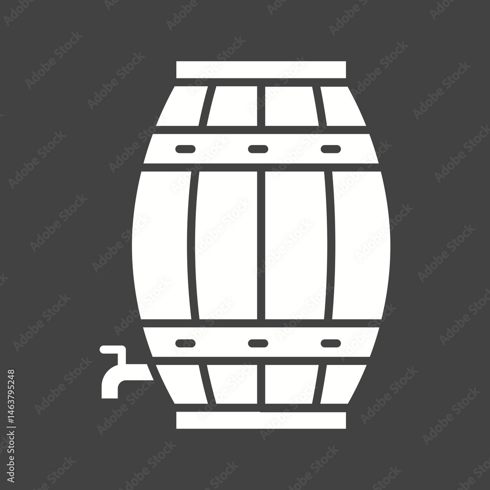 Beer Keg icon vector image. Suitable for mobile apps, web apps and print media. Beer Keg icon vector image. Suitable for mobile apps, web apps and print media.