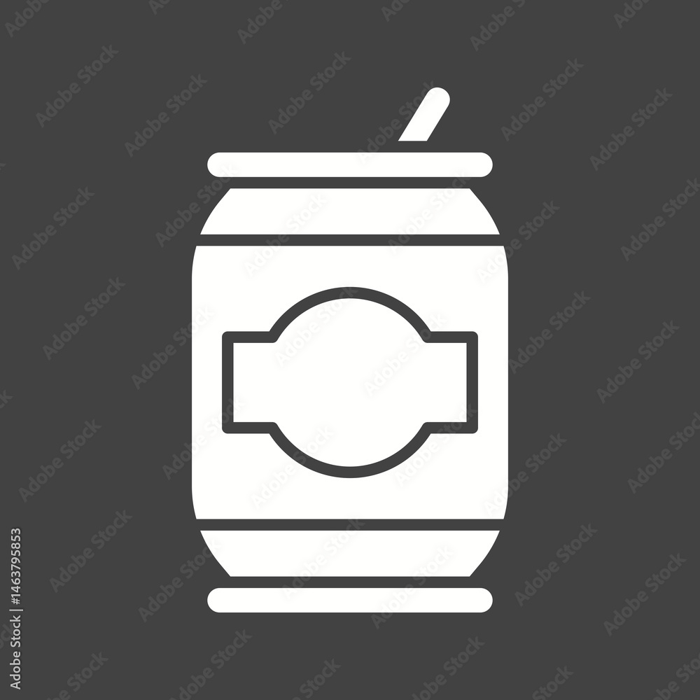 Obraz premium Can icon vector image. Suitable for mobile apps, web apps and print media.
