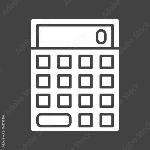Calculator icon vector image. Suitable for mobile apps, web apps and print media.