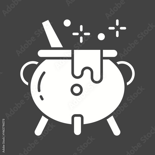 Cauldron icon vector image. Suitable for mobile apps, web apps and print media.