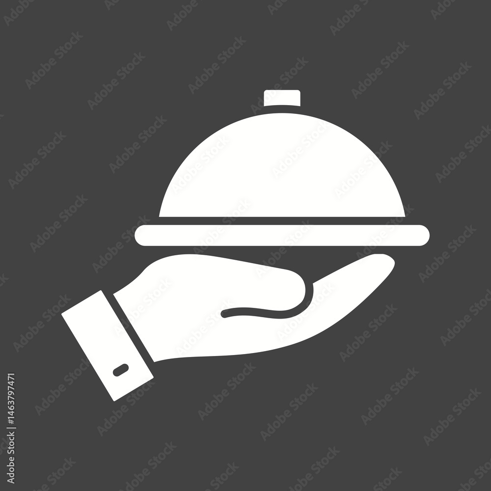 Fototapeta premium Dinner icon vector image. Suitable for mobile apps, web apps and print media.