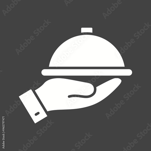 Dinner icon vector image. Suitable for mobile apps, web apps and print media.