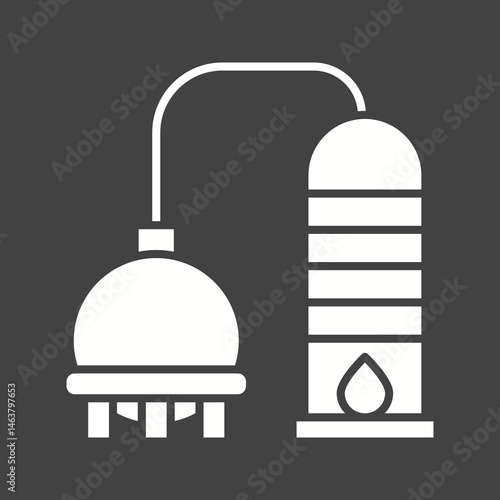 Distillation icon vector image. Suitable for mobile apps, web apps and print media.