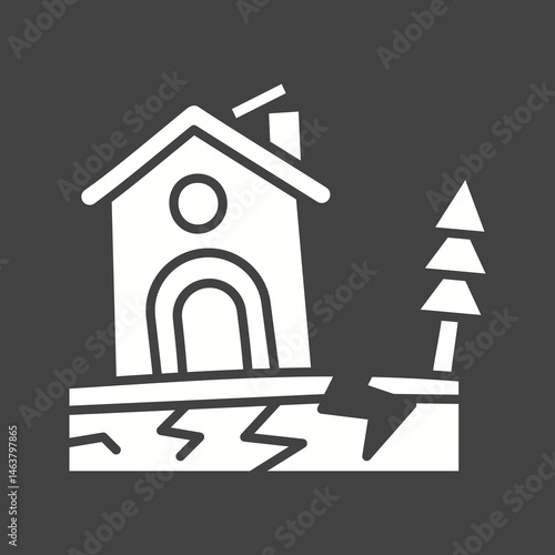 Earthquake icon vector image. Suitable for mobile apps, web apps and print media.