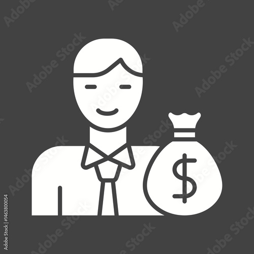 Investors icon vector image. Suitable for mobile apps, web apps and print media.