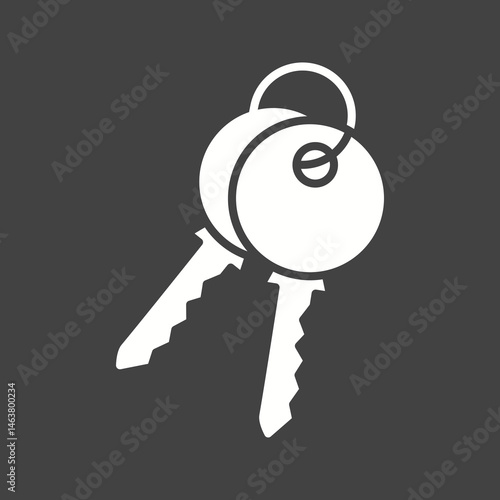 Key icon vector image. Suitable for mobile apps, web apps and print media.