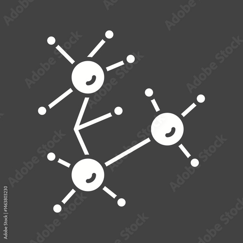 Molecule icon vector image. Suitable for mobile apps, web apps and print media.