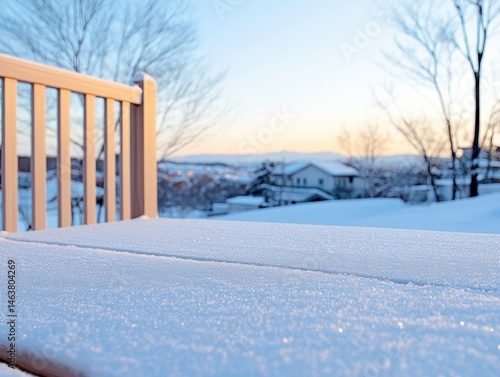 Wallpaper Mural Snowy Winter Deck Torontodigital.ca