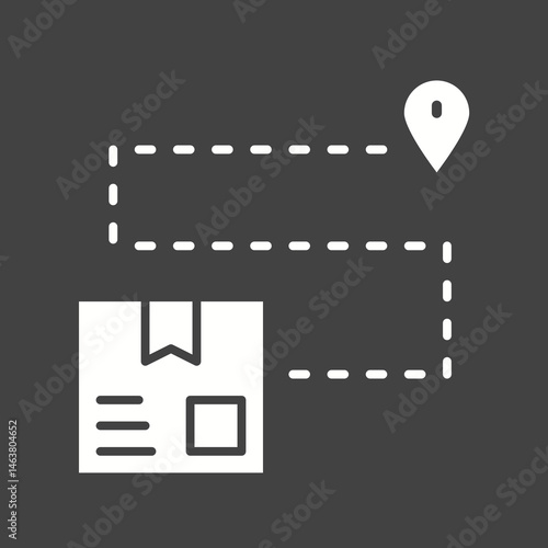Package Tracking icon vector image. Suitable for mobile apps, web apps and print media.