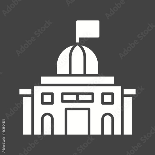 Parliament icon vector image. Suitable for mobile apps, web apps and print media.