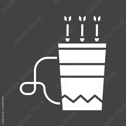 Quiver icon vector image. Suitable for mobile apps, web apps and print media.