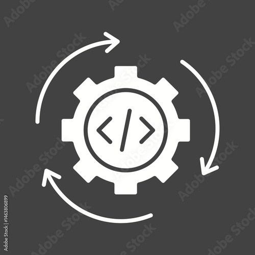 Settings icon vector image. Suitable for mobile apps, web apps and print media.