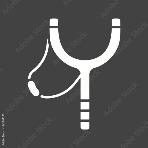 Slingshot icon vector image. Suitable for mobile apps, web apps and print media.