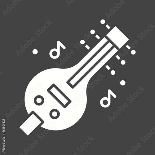 Veena icon vector image. Suitable for mobile apps, web apps and print media.