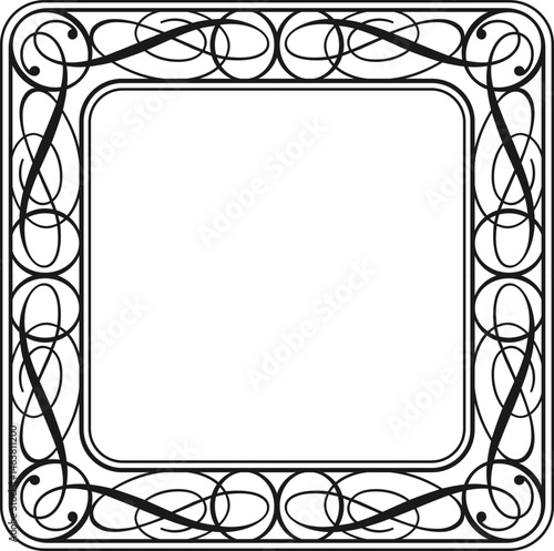 Wallpaper Mural Ornate vintage frame Torontodigital.ca