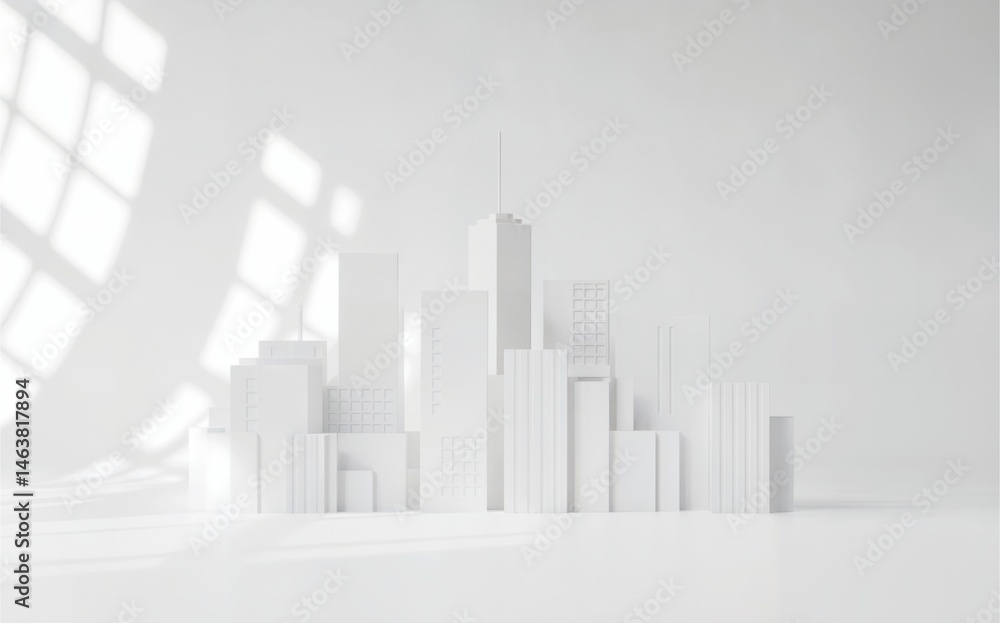 “Minimal city skyline architecture model ,white city skyline design with modern architecture ,abstract city skyline illustration for urban concept art”
“Minimal city skyline architecture model ,white city skyline design with modern architecture ,abstract city skyline illustration for urban concept art”