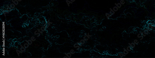 Abstract seamless black marble texture with thin, glowing, organic white and purple veining, resembling natural stone patterns. Deep black with subtle purples and highlights in the veins.