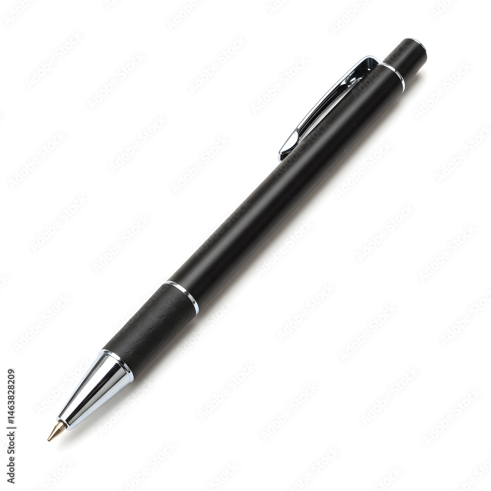 Close Up Black Metal Pen For Writing Business And Office Use Close Up Black Metal Pen For Writing Business And Office Use