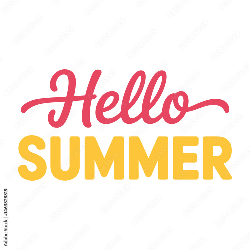 Vibrant Hello Summer. summer t shirt design 2025 Vibrant Hello Summer. summer t shirt design 2025