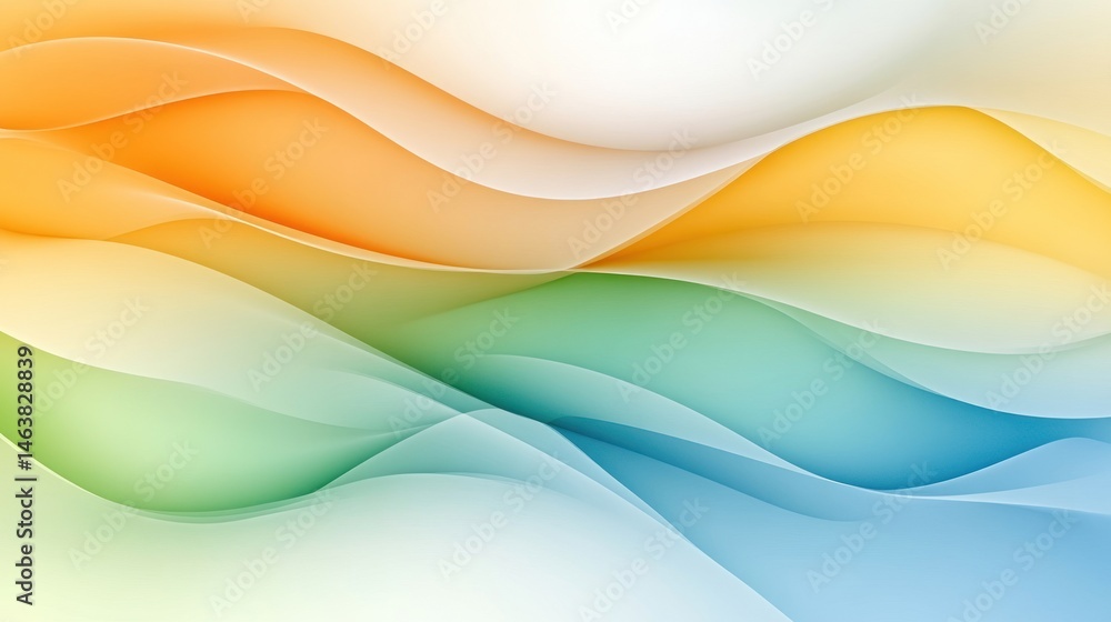 Abstract background with flowing colorful waves Abstract background with flowing colorful waves