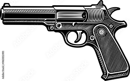 the historical evolution of the handgun. gun and bullets