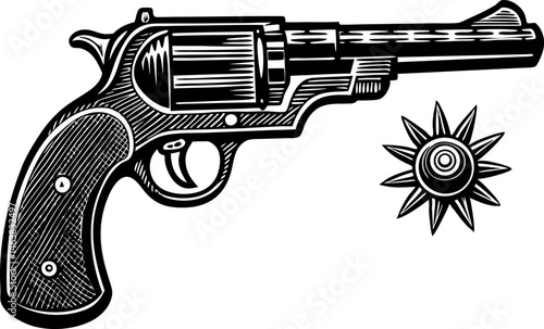the historical evolution of the handgun. gun and bullets