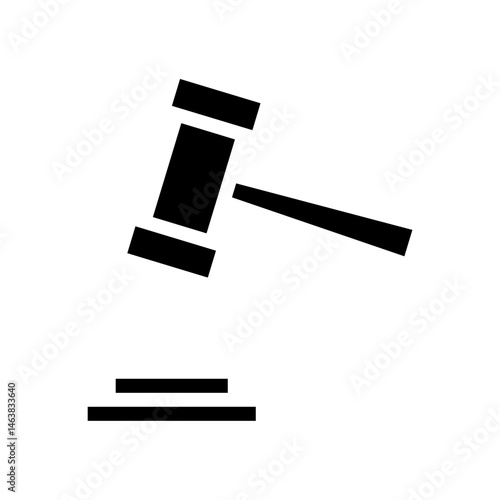 Symbolic representation of judicial authority and legal decisions enforcement