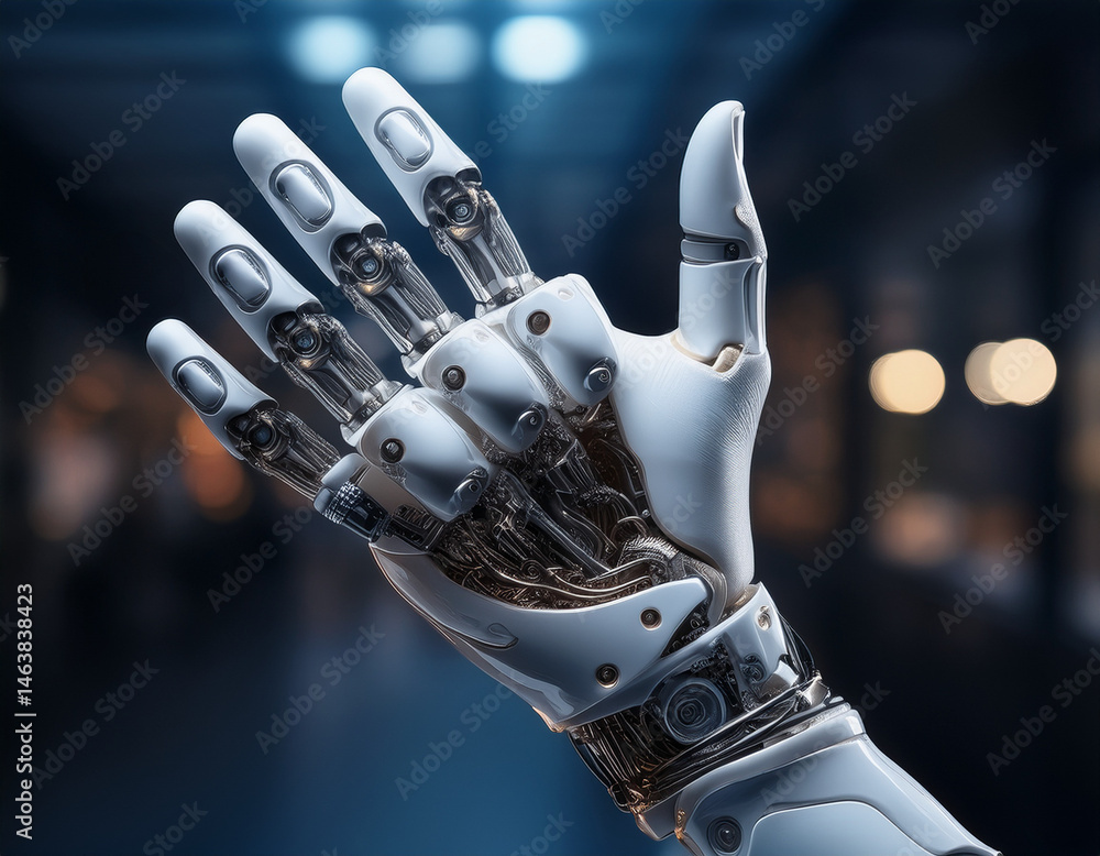 A cyber hand. A cyber prosthetic hand