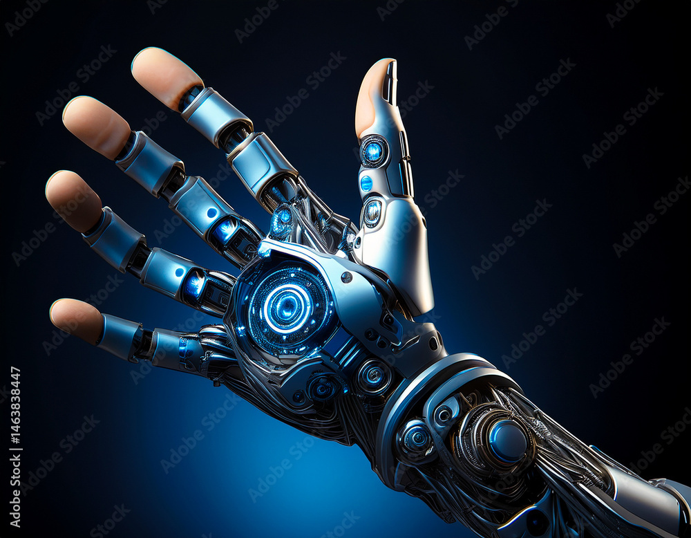 A cyber hand. A cyber prosthetic hand