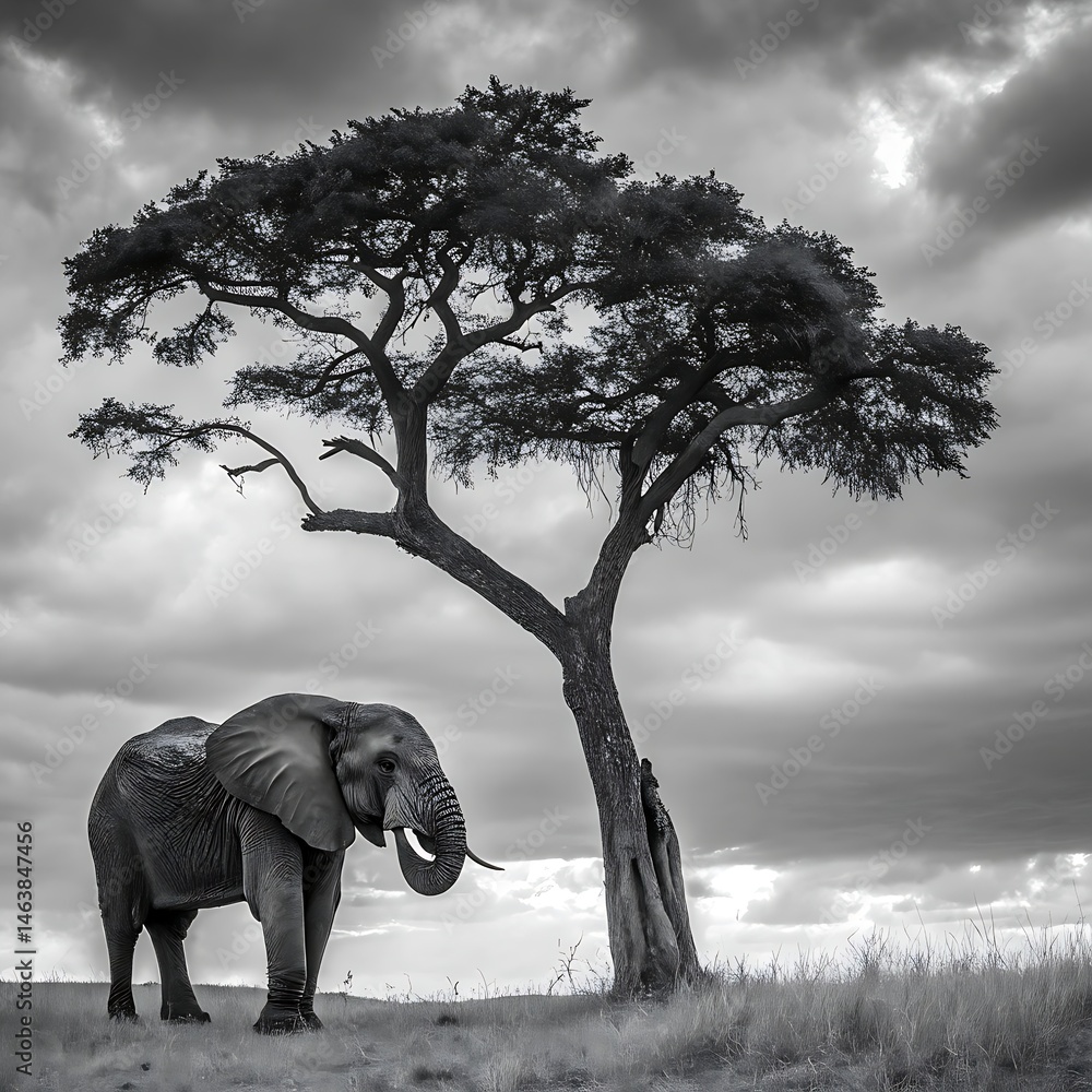 Fototapeta premium elephant in the wild