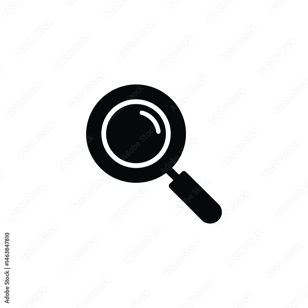 magnifying glass black and white icons on a background design. magnifying glass black and white icons on a background design.