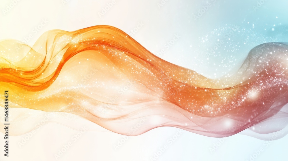 Fototapeta premium Harmonious pigment wave art