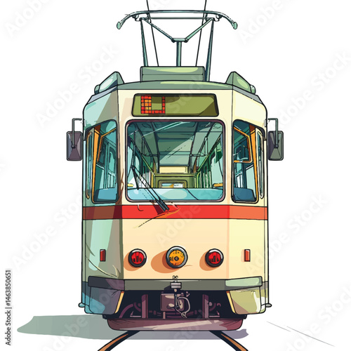 A cute of Train vector illustration