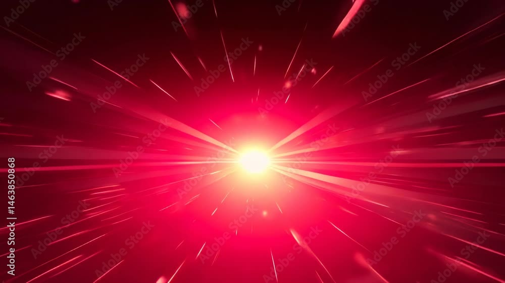 Red light with a star burst Red light with a star burst