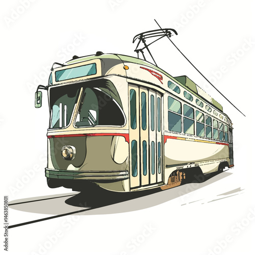 A cute of Train vector illustration