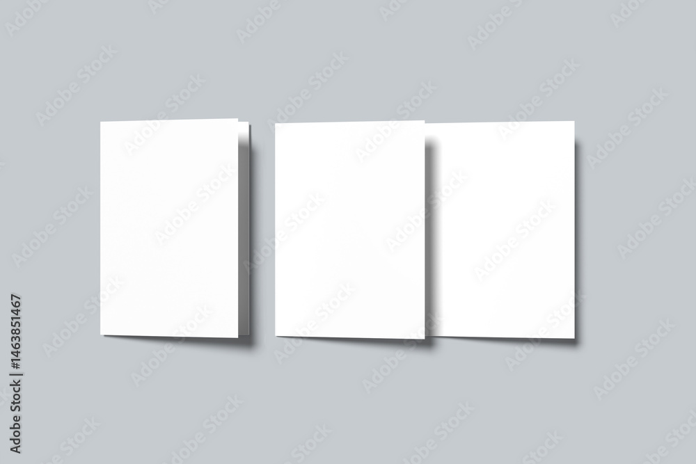 A5 Trifold Brochure Blank Mockup A5 Trifold Brochure Blank Mockup