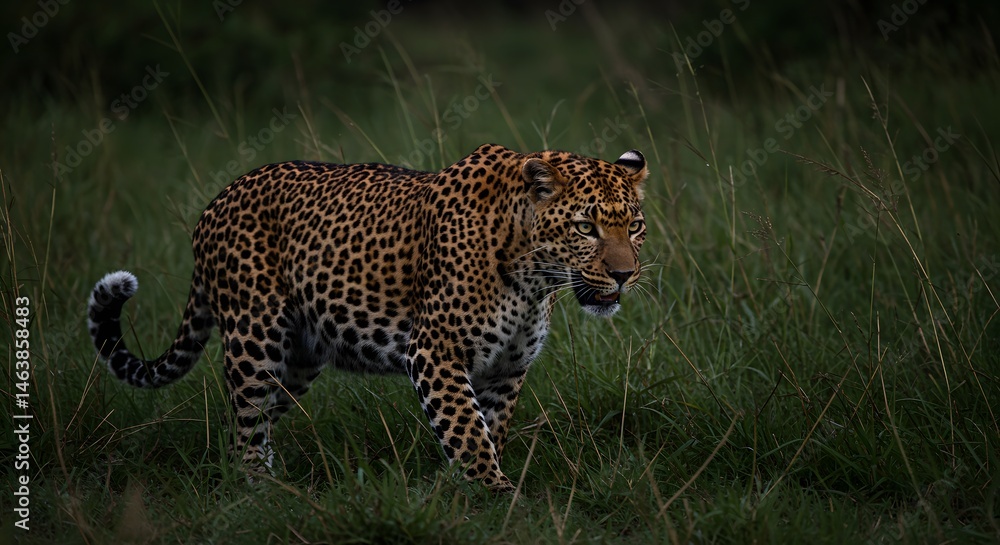 Obraz premium leopard in the tree